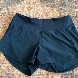 Lululemon Speed Up Mid Rise Navy Shorts
